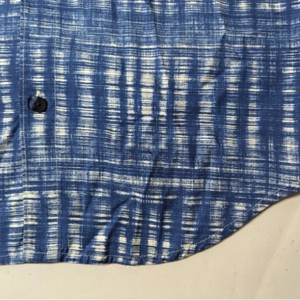 NEW- Size S Tommy Bahama Daybreak Batik Silk Camp Button Shirt ST325844 Navy